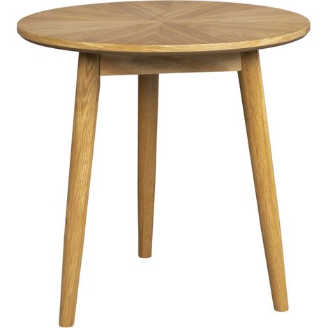Table d'appoint ronde en bois ø50cm - Bois clair - FABIO (1/5)