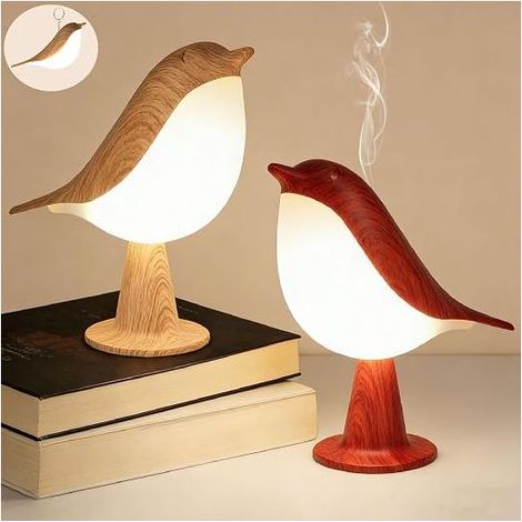 Petite lampe de chevet, lampe de bureau, veilleuse, lampe de table, commande tactile, sans fil, 3 couleurs, luminosité réglable, lampe de nuit portable pour enfants et adultes (1/5)