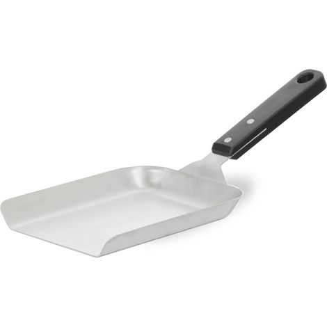 Maxi spatola inox con bordi per condimenti e piccoli alimenti alla plancha - 500 g Le Marquier