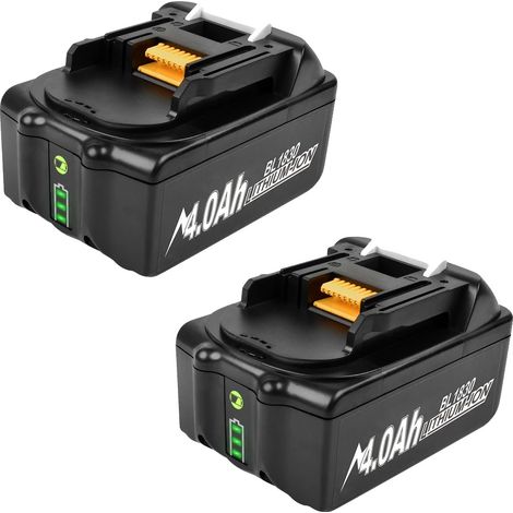 Remplacement de batterie d'outil électrique, capacité 9000mAh, tension 18V, 2 X Batterie 4.0Ah (1/2)