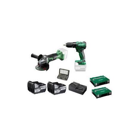 HIKOKI KIT TRAPANO C/PERC+SMERIGL 115MM KC18PK1A1 18V