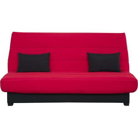 Banquette Clic clac CECILIA 130 x 190, pearl rouge (1/5)