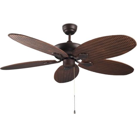 Ventilateur de Plafond Leds-C4 Phuket Marron Cuivre (1/5)