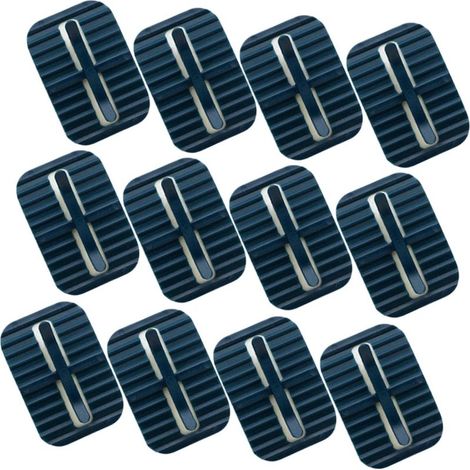 12pièces Lot de Pinces pour Poubelle Fixations Antidérapantes Accessoires pour Poubelle de Cuisine et Conteneurs à Déchets (1/5)
