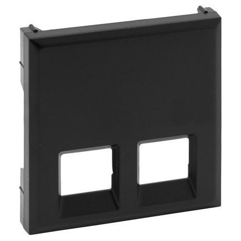 Tecla doble para bases telefónicas e informáticas RJ 45 negro mate Niloé Step LEGRAND 864543