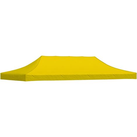 Partyzelt-Dach 6x3 m Gelb 270 g/m² vidaXL