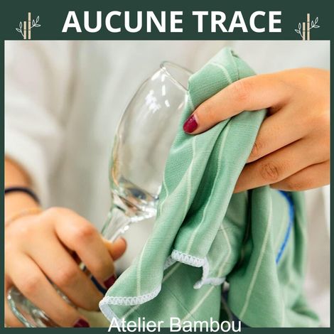 6 chiffons microfibres en bambou pour nettoyer verres, miroirs, carrelages, voiture et salle de bain (1/4)