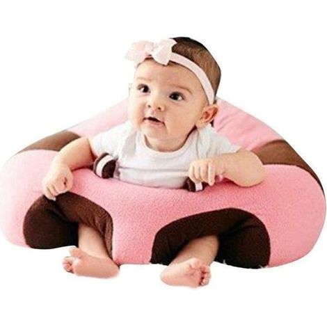 GOBROBK Transat bébé chaise cébé aassis confort doux velours jouet support pour s\'asseoir dans maison 4530CM 3-16 mois( Rose ) (1/2)