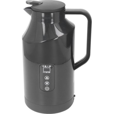 Bouilloire électrique pour voiture 1500 ml 200W – Acier inoxydable – Prise allume-cigare 12V/24V – Isolation avancée pour boissons chaudes-Chrom (1/5)