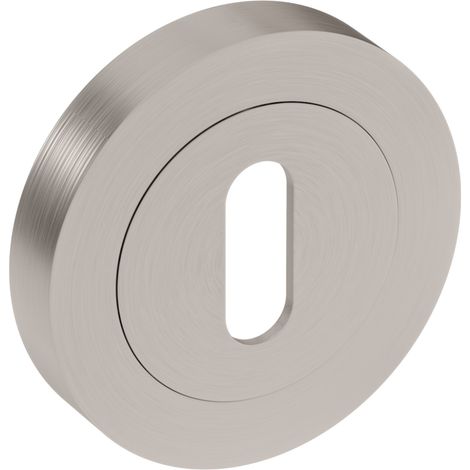 Piastra inferiore PLT24-N, nichel spazzolato, rotonda (1/2)