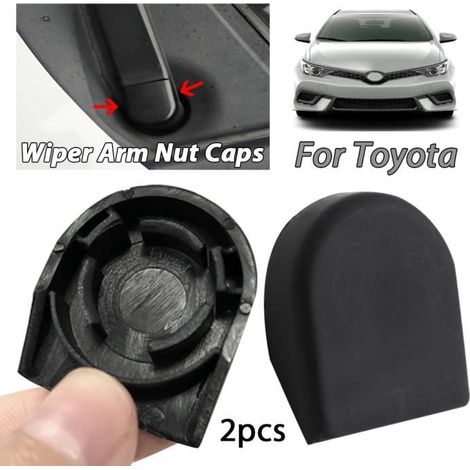 Lot de 2 Capuchon couvercle de bras d'essuie-glace Avant Pour TOYOTA YARIS COROLLA AURIS 8529213010 (1/4)