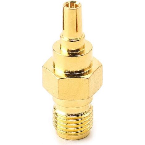 Adaptateur convertisseur coaxial droit CRC9 mâle vers SMA femelle (1/4)