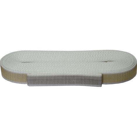 Corderie Italiane 006000020 Cintino per tapparelle, Colore Beige/Grigio, in Polipropilene, 22 mm, 7,5 mt