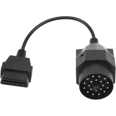 Cble adaptateur OBD II 20 broches vers connecteur OBD2, cble rond pour outil de Scanner de Diagnostic (1/4)
