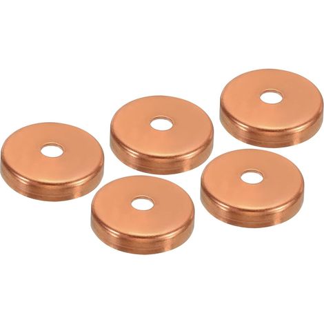 28 mm Cuivre Extrémité Capuchon, 5 Pièces Tuyau Raccord Transpiration Bouchon Connexion pour Eau Tuyau Plomberie, CVC, Réfrigération Système (1/5)