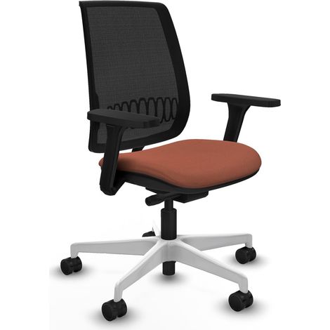 Chaise de bureau piqueras y crespo Alares noir base blanche (1/2)