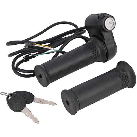 Poignée d'accélérateur universelle pour moto avec câble, kit de guidon résistant aux chocs pour moto tout-terrain, noir RN (1/5)