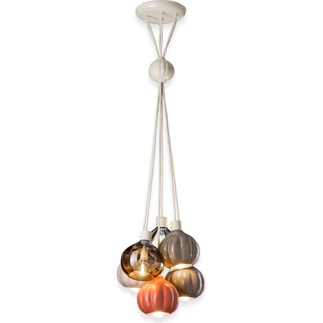 DECO' AFOXE C2657, Plafonnier à Suspension en Céramique et Verre, (1/2)