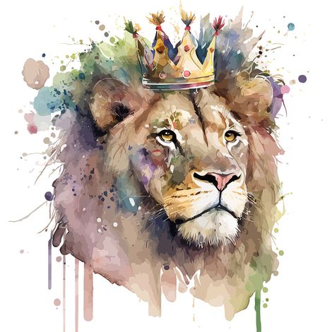 Papier peint panoramique Enfants - Lion - 130 cm x 84 cm (1/2)