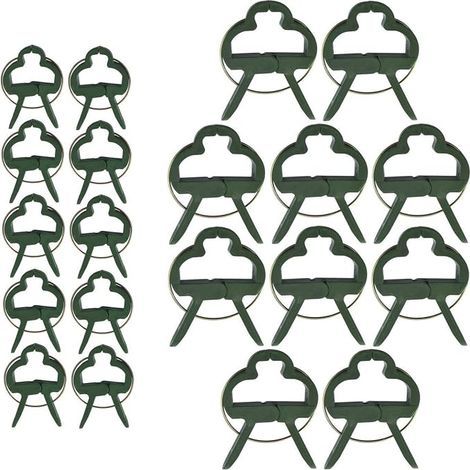 60 Pièces Clips pour Plantes grimpantes, Clips pour T omates, Clips pour Plantes, Clips pour Attache Tomate (2 Tailles) (1/4)
