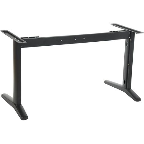Estructura de escritorio o mesa STL-01 con viga extensible - Negra (1/5)