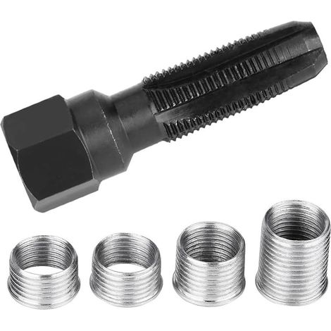 M14x1,25 Zündkerzengewinde-Reparaturset, M14 Gewindereparatur mit 4 Gewindebohrern, Glühkerzengewindereparatur (1/5)
