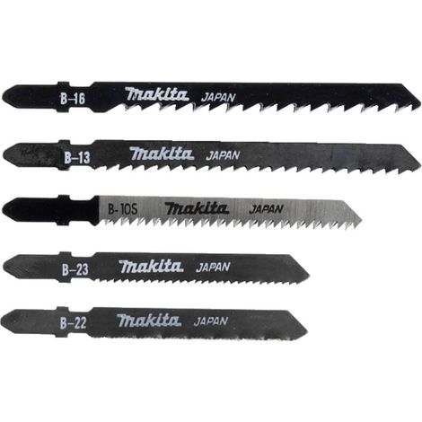 Makita – Set de lames de scie sauteuse 5 pièces – Pour bois dur et teck – Coupe nette sans éclat – A86898