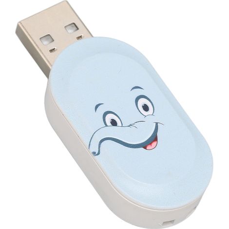 Clé USB Éléphant Bleu Mignon 32 Go - Design Cartoon Antistatique USB 2.0 pour Stockage Sécurisé (1/5)