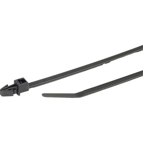 HellermannTyton 126-00330 T30RSF-PA66-NA (500) Kabelbinder 158 mm 3.60 mm Natur 500 St.