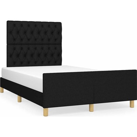 Maison Exclusive - Giroletto senza Materasso Nero 120x200 cm Tessuto (1/5)