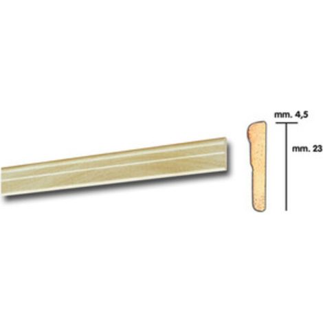 CORNICE PER PARATI 4,5X23 BAROCCO 200 CM FRASSINO- 25,0 pz