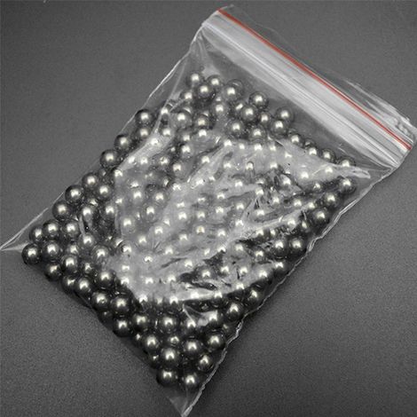 100 billes en acier au carbone 6mm pour lance-pierre, munitions de chasse, remplacement roulement vélo, calibres précises (1/5)