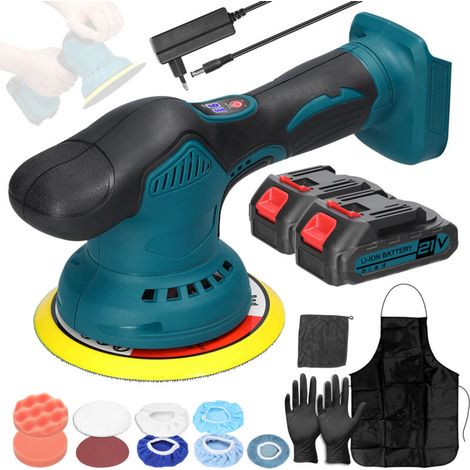 21V Cordless Car Polisher, 6 Adjustable Speeds, Electric Automatic Polishing Machine, Home Cleaning, Metal Polishing, Wood Sanding, Rust Removal Machine (1/5)