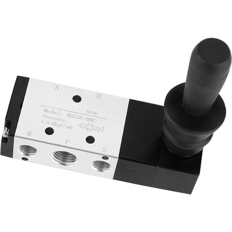 Manueller pneumatischer Verteiler, 5 Anschlüsse, 3 Positionen, Handhebel, 00,8 MPa (4H230-08) (1/5)