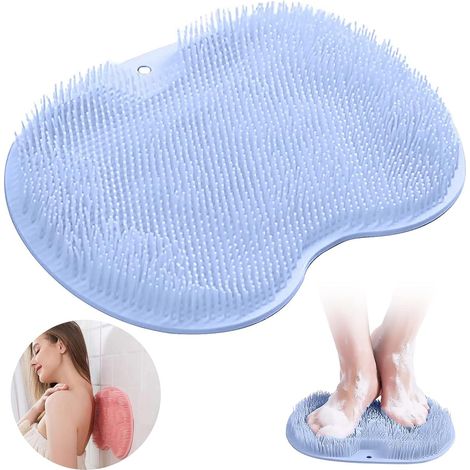 Tappetino massaggiante per la schiena in silicone antiscivolo - Massaggiatore con ventose antiscivolo - Spazzola per la schiena (1/4)