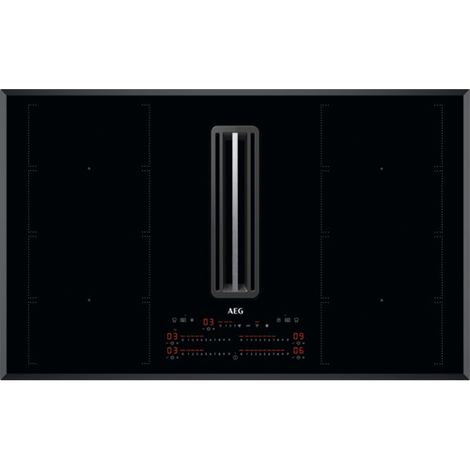 AEG CCE84779FB piano cottura Nero Da incasso 83 cm Piano cottura a induzione 4 Fornello(i) Cappa da incasso