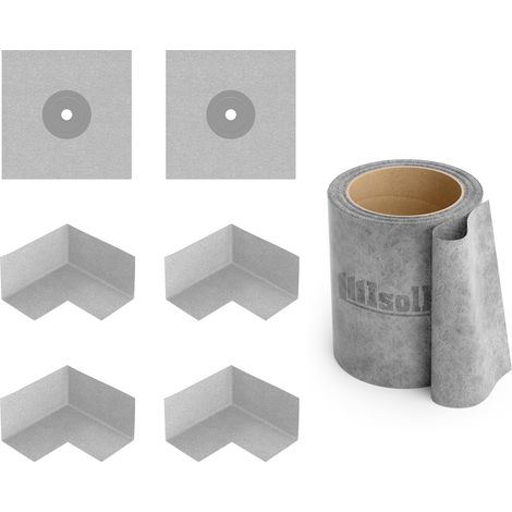 Isolbau Dichtset Bandset Dichtband 10m Bad Dusche Innenecke Dichtmanschetten (1/5)