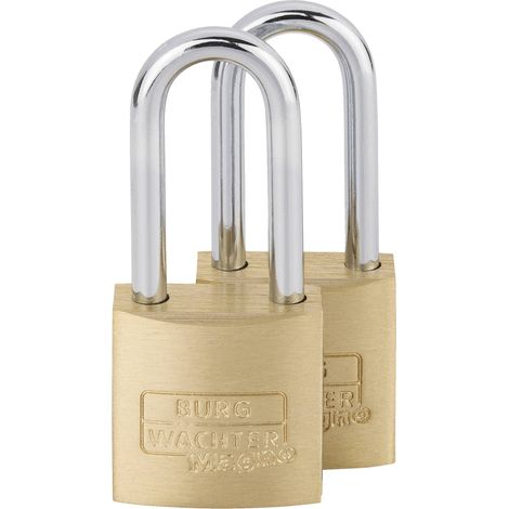 Burg Wächter 29961 Cadenas 20.00 mm fermeture universelle laiton avec serrure à clé (1/4)