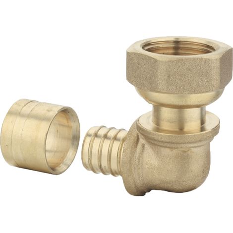 Fitting sanitaire-distribution elbow fitting 90 Grad Messing