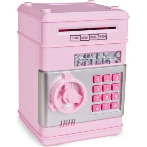 Tirelire Électronique - Coffre-fort Enfant avec Code PIN - Tirelire Numérique pour Épargne - 1 Pièce (1/2)