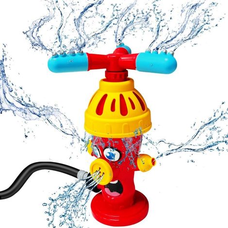 Jeux d'eau Exterieur Enfant, Bouche d'incendie à buse rotative, Jouets d'Arrosage pour Jardin, Jeu Plein Air Fun avec Eau, Installation Facile (1/5)