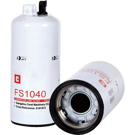 Öl-Wasser-Abscheider-Filterelement FS1040, Kraftstofffilter 3101872 für Baumaschinen (einteilig) (1/4)