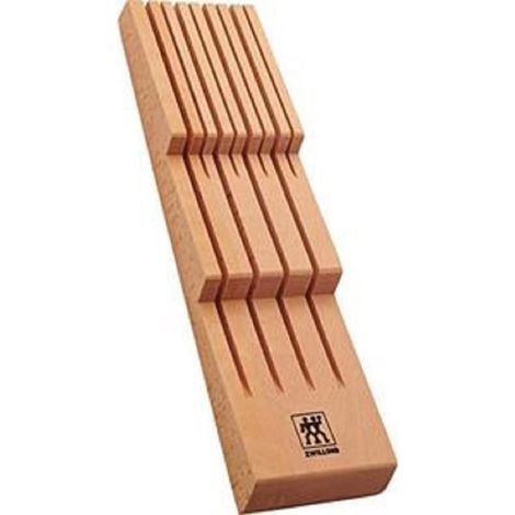 ZWILLING Portacoltelli per cassetti, cassetto 8 coltelli, 41 x 10,8 x 4,8 cm, legno marrone (1/4)