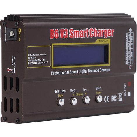 Intelligentes Ladegerät 2S bis 6S, automatische Erkennung, für LiPo-Akkus, Serienladeschale mit Balancer, AC 100-240V, Präzisionsladegerät. (1/5)