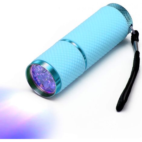 1 Lampe torche LED, 9 LED ultra-lumineuses, aluminium, portable, sèche-ongles gel, camping (1/5)