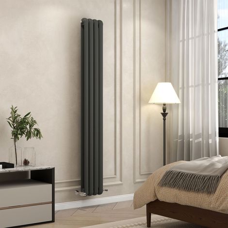 AVER-GROWTH 1800x264mm Vertical Modern Column Radiator Anthracite (1/5)