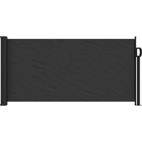 Auvent rétractable manuel noir 100 x 300 cm – Protection solaire élégante pour terrasse et jardin, extérieur anti-UV (1/5)