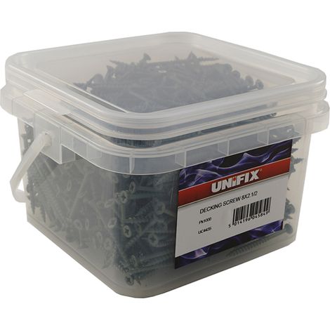 Unifix Decking Screws Pozi Csk Head Green Coating 8G x 2" - Box of 2