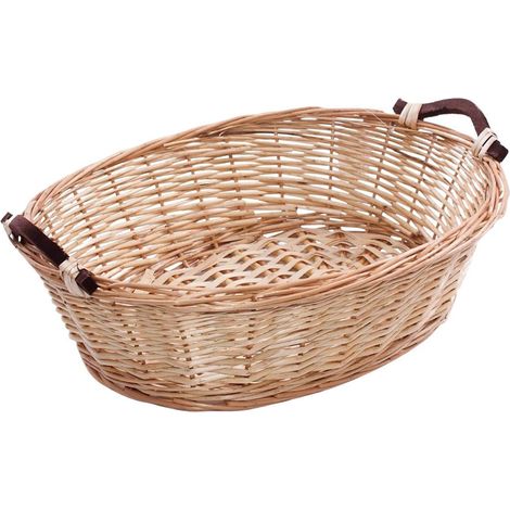 Cesto da confezionamento ovale in vimini, 48x33H15 cm (kit da 3)