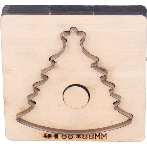 Matrice de découpe du cuir, motif d'arbre de noël, propre, coupe rapide, moule de poinçonnage polyvalent pour l'artisanat, bricolage